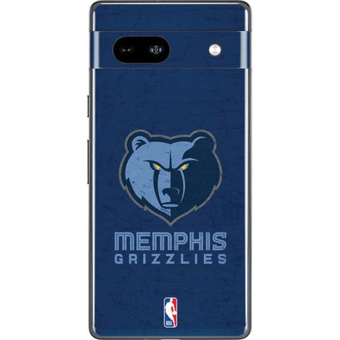 NBA Memphis Grizzlies Distressed Google Pixel 7a Skin